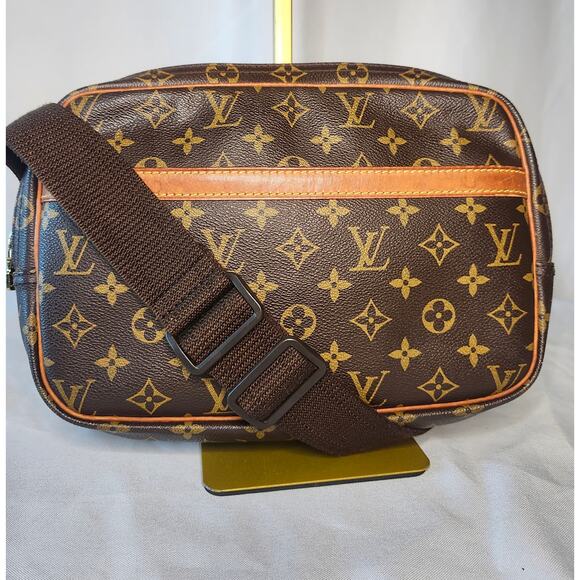 SOLD Louis Vuitton LV Monogram the Reporter PM Crossbody Bag Canvas Vachetta - Picture 1 of 15